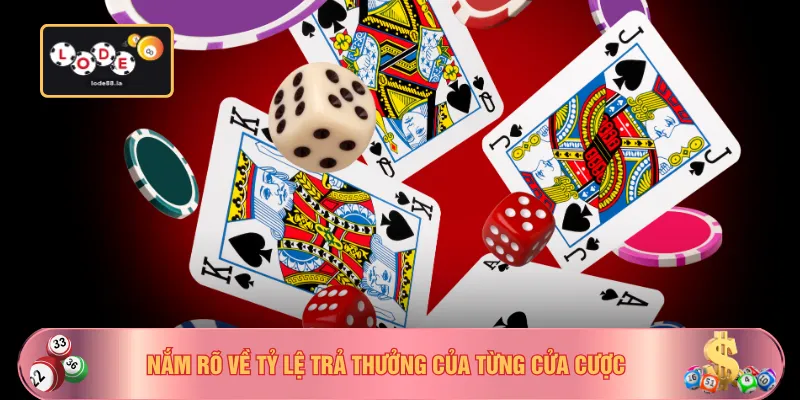 Nắm rõ về tỷ lệ trả thưởng của từng cửa cược